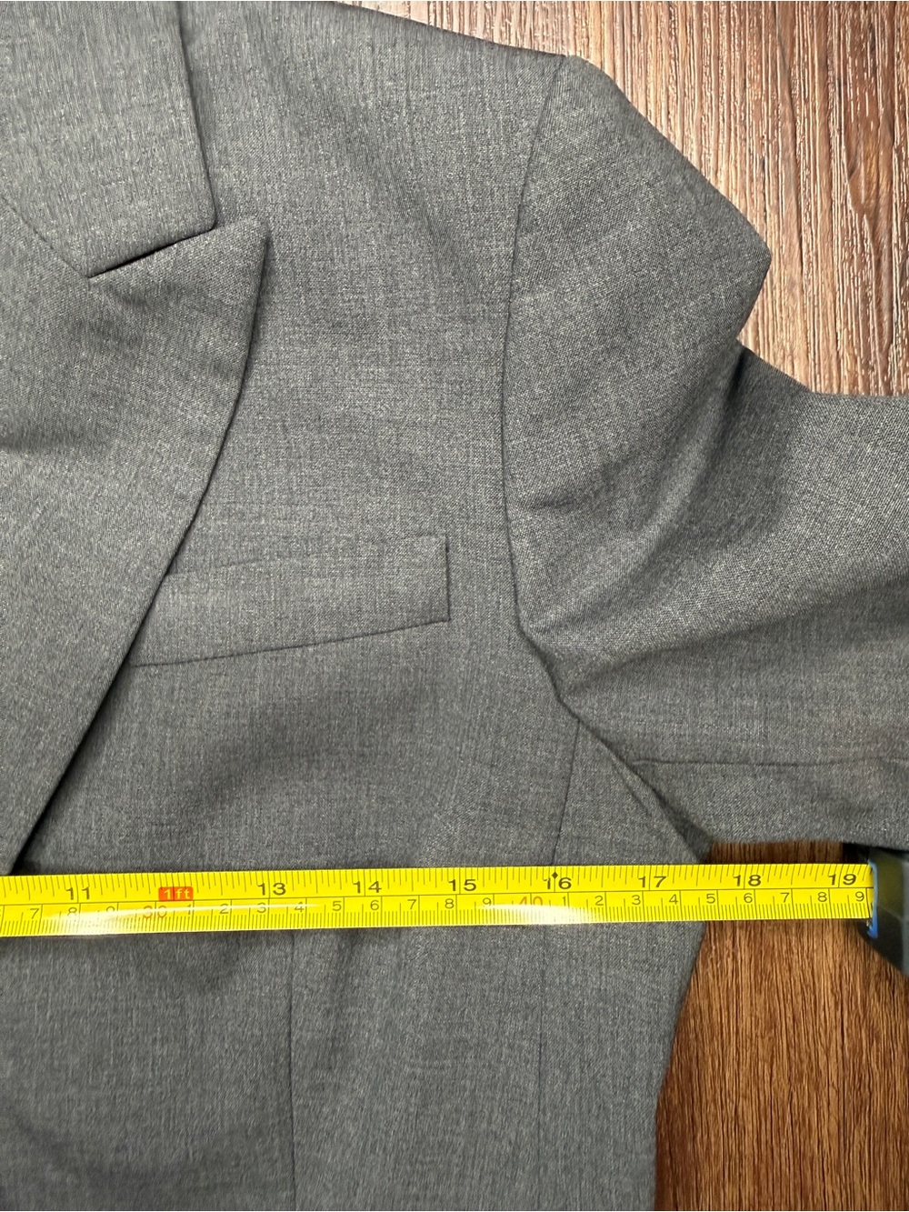 Theory Gabe B Tailor Wool Blazer Jacket Size 8 Heather Gray One Button Office - Picture 12 of 16